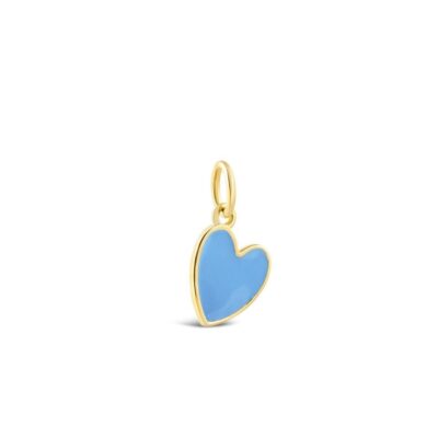 Jewelry Dune Jewelry  | Collectible Travel Treasures Blue Heart Charm – 14K Gold Vermeil