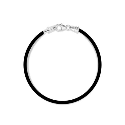 Home Accents Dune Jewelry Accessories | Charm Bracelet – Black Rubber Cord