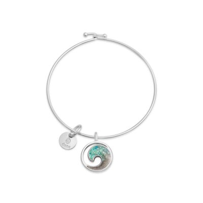 Home Accents Dune Jewelry Happiness Comes In Waves Book | Beach Bangle – Wave – Turquoise Gradient