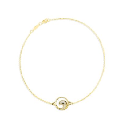 Home Accents Dune Jewelry Happiness Comes In Waves Book | Delicate Dune Wave Anklet – 14K Gold Vermeil