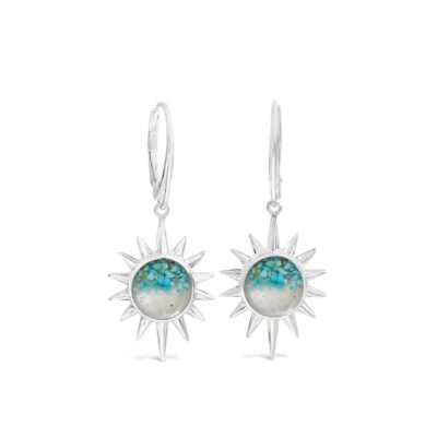 Jewelry Dune Jewelry  | The Sun Earrings – Turquoise Gradient