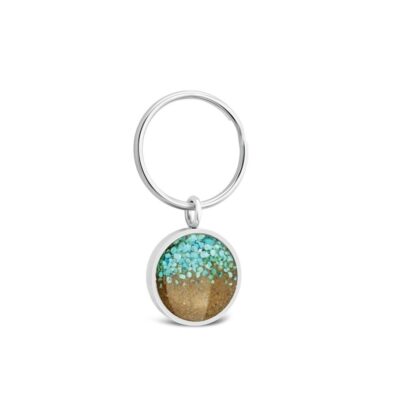 Home Accents Dune Jewelry Key Chains | Keychain – Round – Turquoise Gradient