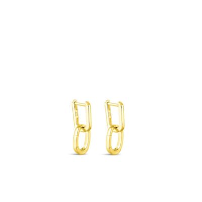 Jewelry Dune Jewelry  | Collectible Travel Treasures Charm Holder Huggie Hoop Earrings – 14K Gold Vermeil