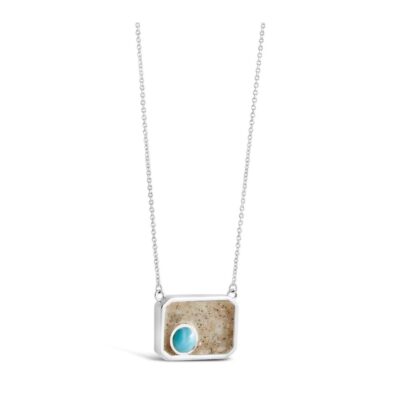 Jewelry Dune Jewelry  | Picture Perfect Stationary Necklace – Larimar And Sand