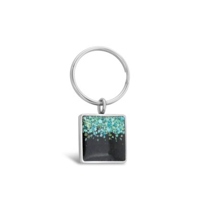 Home Accents Dune Jewelry Key Chains | Keychain – Square – Turquoise Gradient