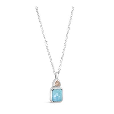 Jewelry Dune Jewelry  | Serenity Necklace – Larimar And Sand