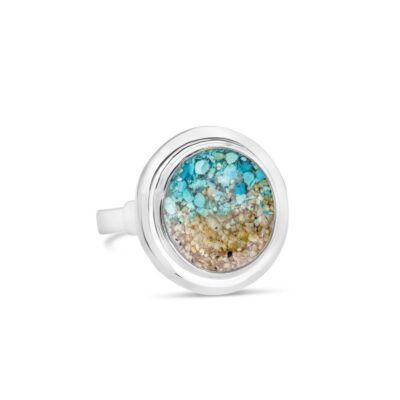 Jewelry Dune Jewelry  | Neptune Cocktail Ring – Turquoise Gradient