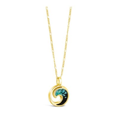 Jewelry Dune Jewelry  | Wave Necklace – 14K Gold Vermeil – Turquoise Gradient