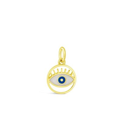 Jewelry Dune Jewelry  | Collectible Travel Treasures Evil Eye Charm – 14K Gold Vermeil