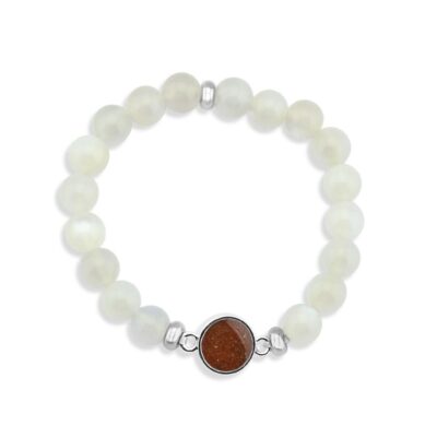 Jewelry Dune Jewelry  | Round Beaded Bracelet – Moonstone