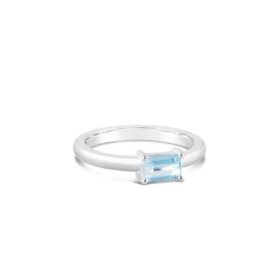 Jewelry Dune Jewelry  | Aquamarine Baguette Cut Ring By Camille Kostek