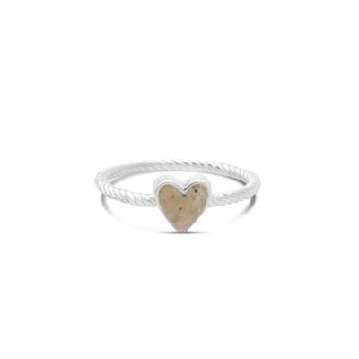 Jewelry Dune Jewelry  | Rope Stacker Ring – Heart