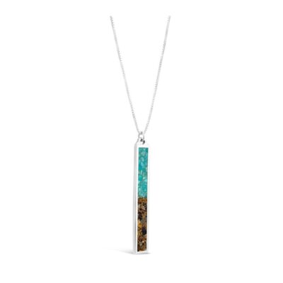 Jewelry Dune Jewelry  | Luxe Dune Bar Necklace – Turquoise Gradient