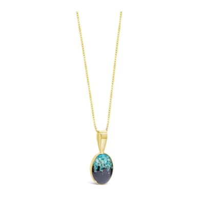 Jewelry Dune Jewelry  | Sandrop Necklace – Gold – Turquoise Gradient