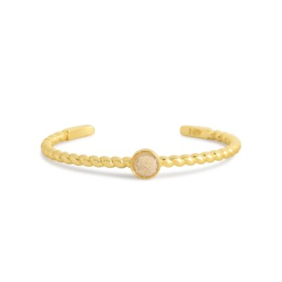 Jewelry Dune Jewelry  | Essential Rope Cuff Bracelet – Round – 14K Gold Vermeil