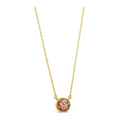 Jewelry Dune Jewelry  | Delicate Dune Round Necklace – 14K Gold Vermeil