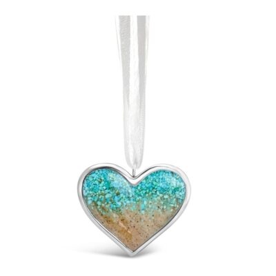 Home Accents Dune Jewelry Ornaments | Heart Ornament – Turquoise Gradient