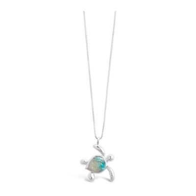 Jewelry Dune Jewelry  | Turtle Necklace – Turquoise Gradient