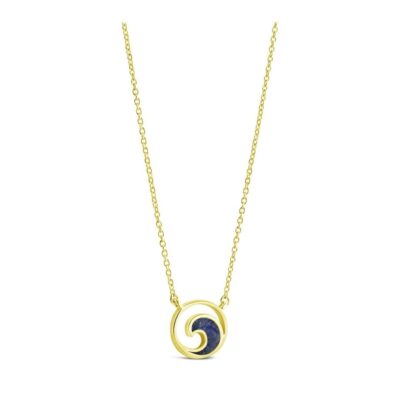 Jewelry Dune Jewelry  | Delicate Dune Wave Necklace – 14K Gold Vermeil