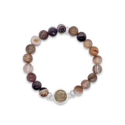 Jewelry Dune Jewelry  | Round Beaded Bracelet – Botswana Agate