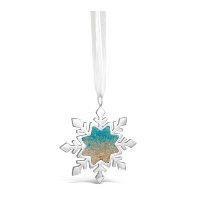 Home Accents Dune Jewelry Ornaments | Snowflake Ornament – 2023 Edition – Turquoise Gradient