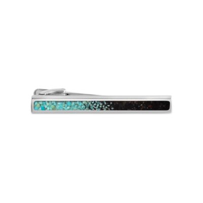 Jewelry Dune Jewelry  | Men’S Tie Bar – Full – Turquoise Gradient