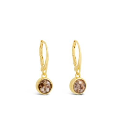 Jewelry Dune Jewelry  | Sand Jewel Leverback Earrings – Round – 14K Gold Vermeil