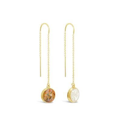 Jewelry Dune Jewelry  | Sandglobe Earrings – Long – Gold – Two Element