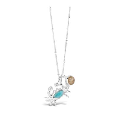 Jewelry Dune Jewelry  | Crab Necklace Larimar And Sand