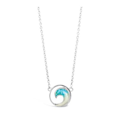 Jewelry Dune Jewelry  | Wave Stationary Necklace – Turquoise Gradient