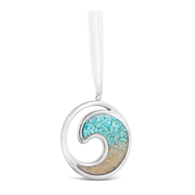 Home Accents Dune Jewelry Ornaments | Wave Ornament – Turquoise Gradient