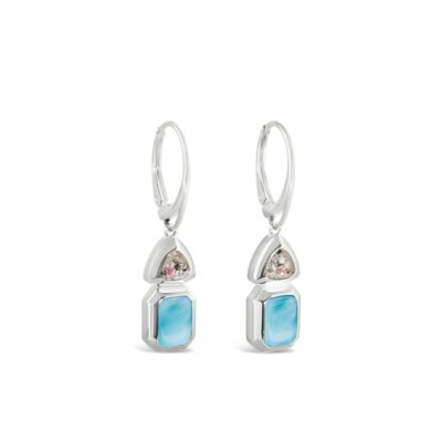 Jewelry Dune Jewelry  | Serenity Earrings – Larimar And Sand