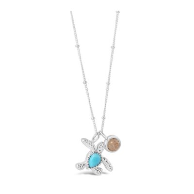 Jewelry Dune Jewelry  | Sea Turtle Necklace Larimar And Sand