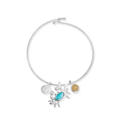 Jewelry Dune Jewelry  | Crab Bangle Larimar And Sand