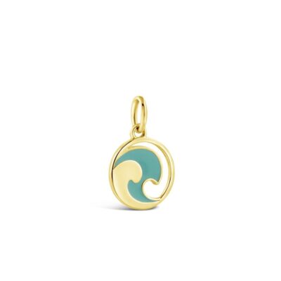 Jewelry Dune Jewelry  | Collectible Travel Treasures Wave Charm – 14K Gold Vermeil