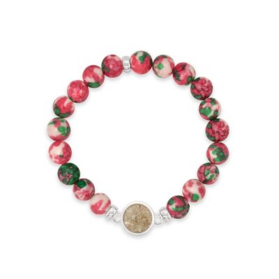 Jewelry Dune Jewelry  | Round Beaded Bracelet – Rain Flower Jade