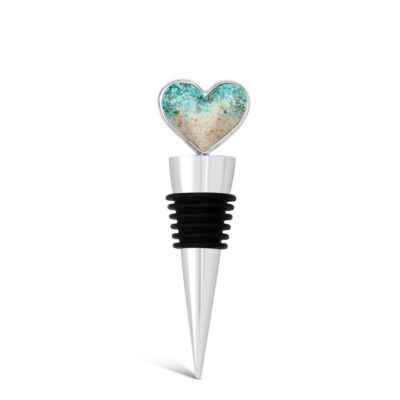 Home Accents Dune Jewelry Wine Stoppers | Heart Wine Stopper – Turquoise Gradient