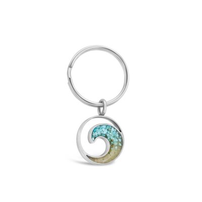 Home Accents Dune Jewelry Key Chains | Keychain – Wave – Turquoise Gradient