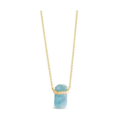 Jewelry Dune Jewelry  | Blue Ice Aquamarine Necklace By Camille Kostek – 14K Gold Vermeil