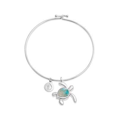 Jewelry Dune Jewelry  | Turtle Bangle – Turquoise Gradient