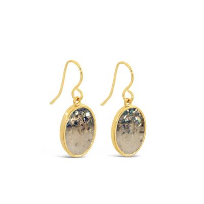 Jewelry Dune Jewelry  | Sandrop Earrings – Large – Gold – Abalone Gradient