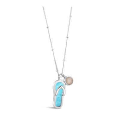 Jewelry Dune Jewelry  | Flip Flop Necklace Larimar And Sand