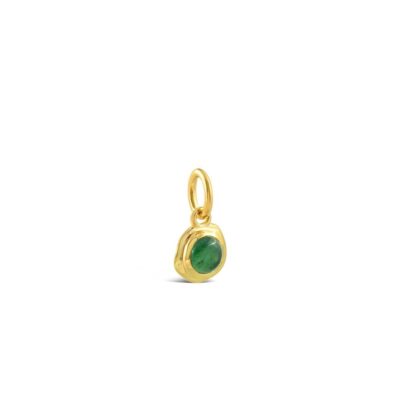 Jewelry Dune Jewelry  | Collectible Travel Treasures Jade Charm – 14K Gold Vermeil