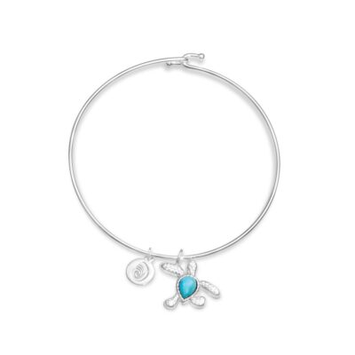 Jewelry Dune Jewelry  | Sea Turtle Bangle Larimar