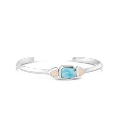 Jewelry Dune Jewelry  | Serenity Cuff Bracelet – Larimar And Sand