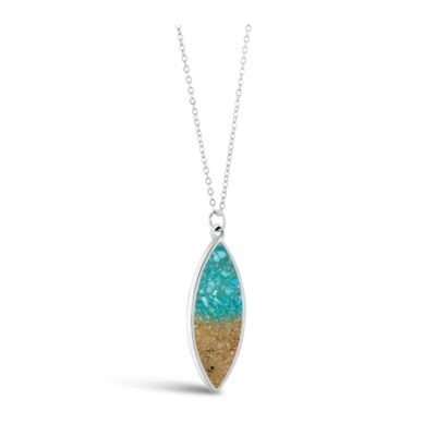 Jewelry Dune Jewelry  | Luxe Marquise Necklace – Turquoise Gradient